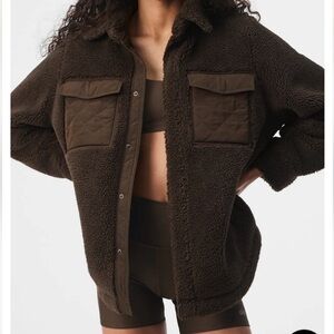 ALO Yoga Brown Teddy Jacket